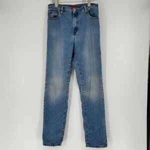 Levis 550 Relaxed Fit Tapered Leg Jeans Womens Medium Wash Blue Stretch Denim 10